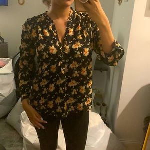 Small flowy floral blouse